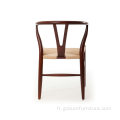 Design Classic Ash Cadre en bois massif wovenpaperropediningchair